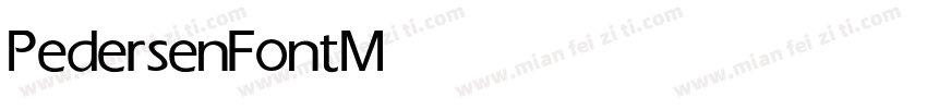 PedersenFont Medium字体转换